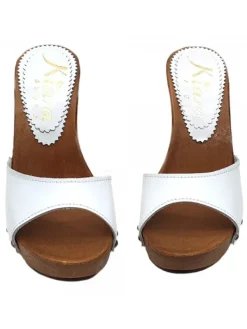 Kiara Shoes ZOCCOLI IN PELLE CON... BIANCO Outlet