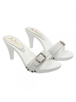 Kiara Shoes ZOCCOLI IN PELLE DOPPIA... BIANCO Hot