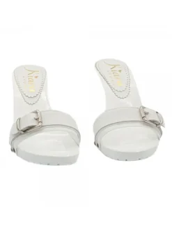 Kiara Shoes ZOCCOLI IN PELLE DOPPIA... BIANCO Hot