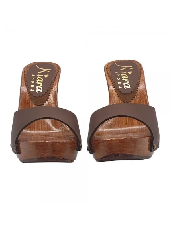 Kiara Shoes ZOCCOLI IN PELLE ... Marrone Online