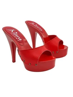 Kiara Shoes ZOCCOLI IN PELLE ROSSI CON... Rosso Outlet