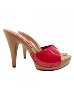 Kiara Shoes ZOCCOLI IN VERNICE ROSSA... Rosso Sale