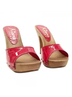 Kiara Shoes ZOCCOLI IN VERNICE ROSSA... Rosso Sale
