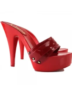 Kiara Shoes ZOCCOLI LACCATI ROSSI TACCO 13 Rosso Outlet
