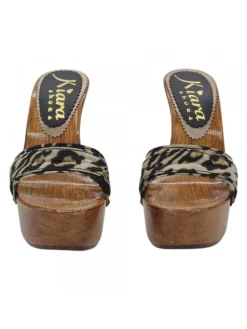 Kiara Shoes ZOCCOLI LEOPARDATI ALTI Outlet