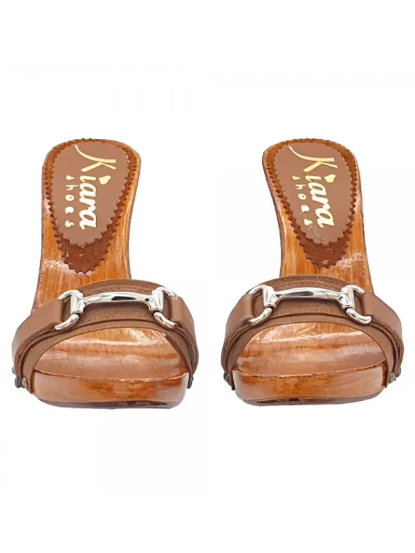 Kiara Shoes ZOCCOLI MARRONI CON... Marrone Outlet