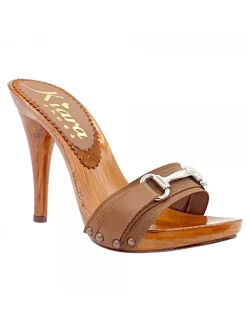 Kiara Shoes ZOCCOLI MARRONI CON... Marrone Outlet