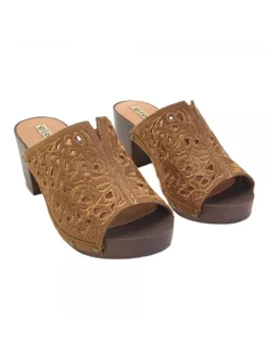 Kiara Shoes ZOCCOLI MARRONI IN PIZZO... Marrone