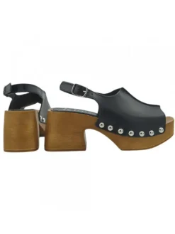 Kiara Shoes ZOCCOLI NERI CON CINTURINO... Nero