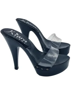 Kiara Shoes ZOCCOLI NERI CON FASCIA... Nero New