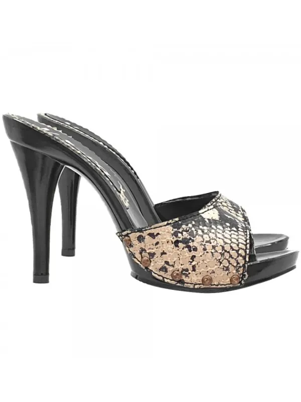 Kiara Shoes ZOCCOLI NERI CON FASCIA...