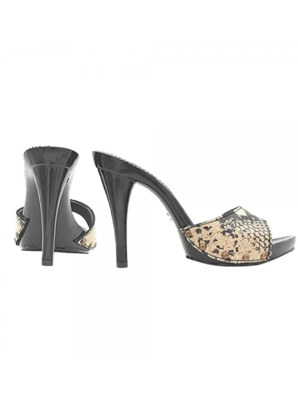 Kiara Shoes ZOCCOLI NERI CON FASCIA...