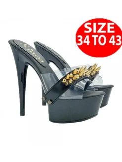 Kiara Shoes ZOCCOLI NERI CON FASCIA... Nero Hot