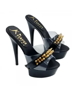 Kiara Shoes ZOCCOLI NERI CON FASCIA... Nero Hot