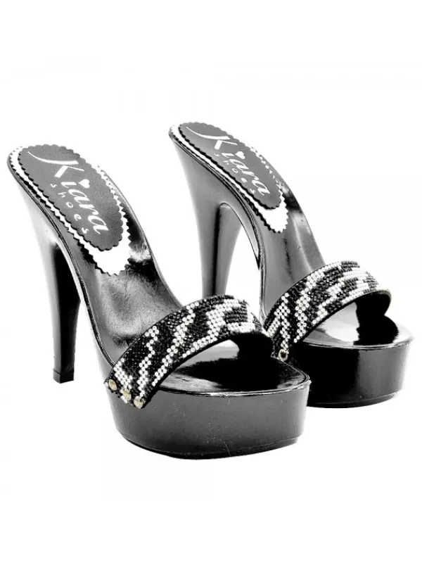 Kiara Shoes ZOCCOLI NERI CON FASCIA... Nero Sale
