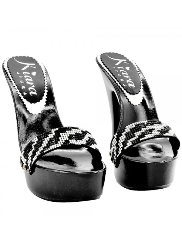 Kiara Shoes ZOCCOLI NERI CON FASCIA... Nero Sale