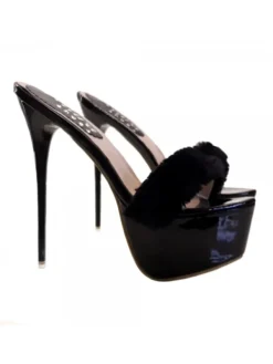 Kiara Shoes ZOCCOLI NERI CON PELLICCIA... Nero Clearance