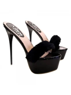 Kiara Shoes ZOCCOLI NERI CON PELLICCIA... Nero Clearance