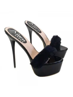 Kiara Shoes ZOCCOLI NERI CON PELLICCIA... Nero Clearance