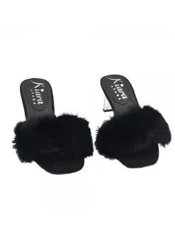Kiara Shoes ZOCCOLI NERI CON PELLICCIA...