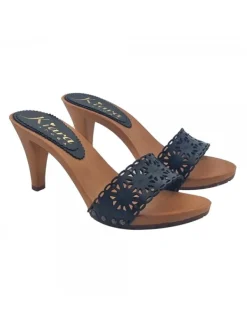 Kiara Shoes Zoccoli neri con tomaia in... Nero New