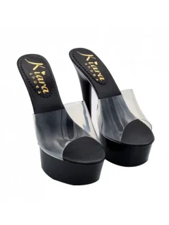 Kiara Shoes ZOCCOLI NERI FASCIA... Nero Outlet