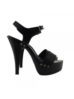 Kiara Shoes ZOCCOLI NERI IN PELLE Nero Sale