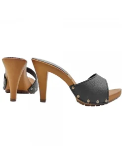 Kiara Shoes ZOCCOLI NERI IN PELLE... Nero Hot