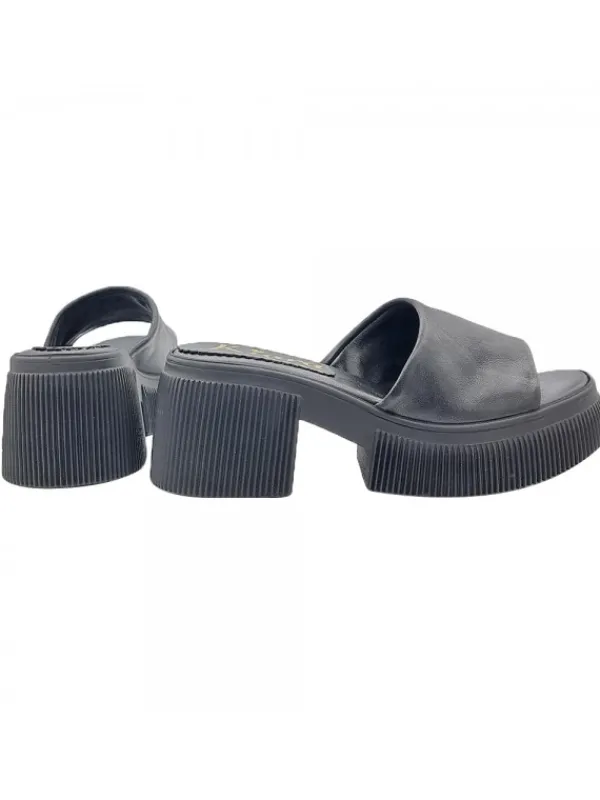 Kiara Shoes ZOCCOLI NERI IN PELLE CON... Nero Online