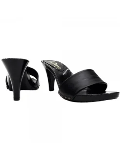 Kiara Shoes ZOCCOLI NERI IN PELLE TACCO 9 Nero Best