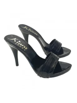 Kiara Shoes ZOCCOLI NERI IN VERNICE... Nero Clearance