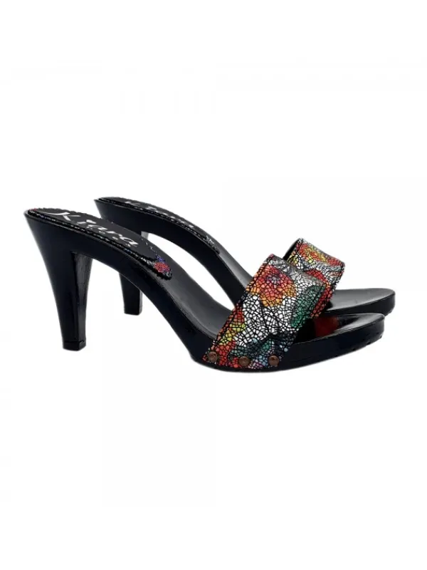 Kiara Shoes ZOCCOLI NERI LACCATI CON... Discount