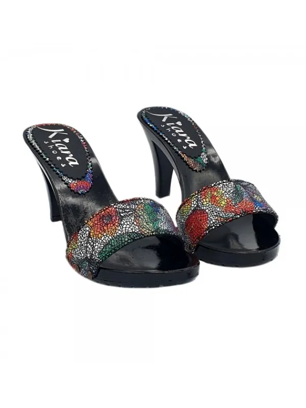 Kiara Shoes ZOCCOLI NERI LACCATI CON... Discount