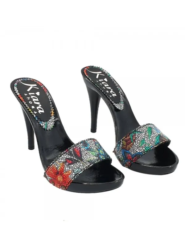 Kiara Shoes ZOCCOLI NERI LACCATI TOMAIA... Nero Best