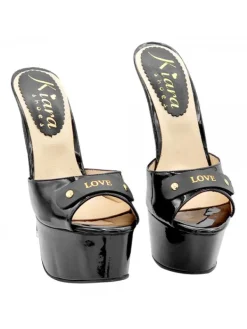 Kiara Shoes ZOCCOLI NERI PERSONALIZZATI... Nero