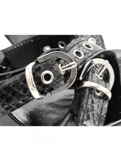 Kiara Shoes ZOCCOLI NERI "EFFETTO... Nero New