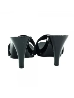 Kiara Shoes ZOCCOLI NERI TACCO 9 CM Nero New