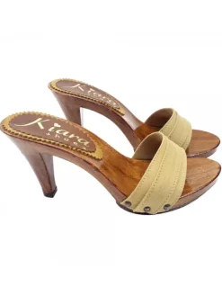 Kiara Shoes ZOCCOLI TACCO 9 Ocra