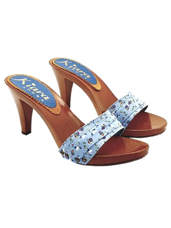 Kiara Shoes ZOCCOLI PRIMAVERA TACCO 9 Blu Online