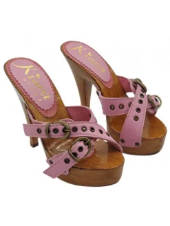 Kiara Shoes ZOCCOLI TACCO ALTO 13 CM Rosa Discount