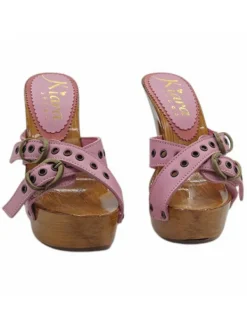 Kiara Shoes ZOCCOLI TACCO ALTO 13 CM Rosa Discount