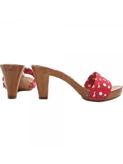 Kiara Shoes ZOCCOLI ROSSI COMODI A POIS Rosso Hot