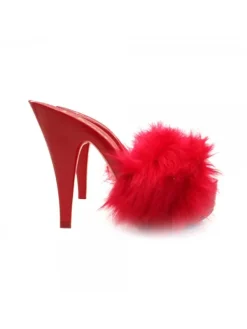 Kiara Shoes ZOCCOLI ROSSI CON PELLICCIA... Rosso Hot