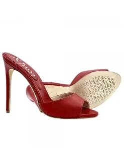 Kiara Shoes ZOCCOLI ROSSI IN PELLE A... Rosso Outlet