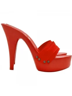 Kiara Shoes ZOCCOLI ROSSI LACCATI CON... Rosso Clearance