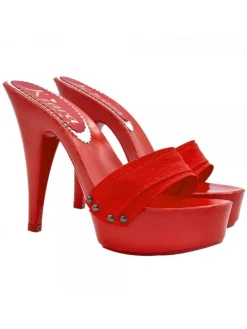 Kiara Shoes ZOCCOLI ROSSI LACCATI CON... Rosso Clearance