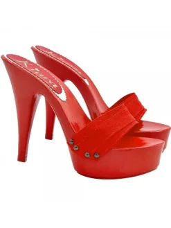 Kiara Shoes ZOCCOLI ROSSI LACCATI CON... Rosso Clearance