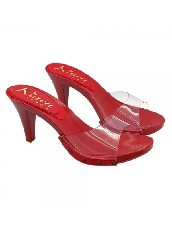 Kiara Shoes ZOCCOLI ROSSI SEXY CON... Sale