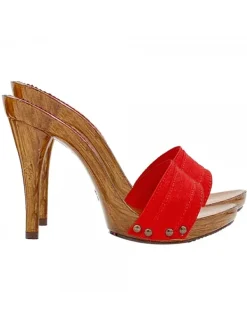 Kiara Shoes ZOCCOLI ROSSI TACCO 12 Rosso Outlet