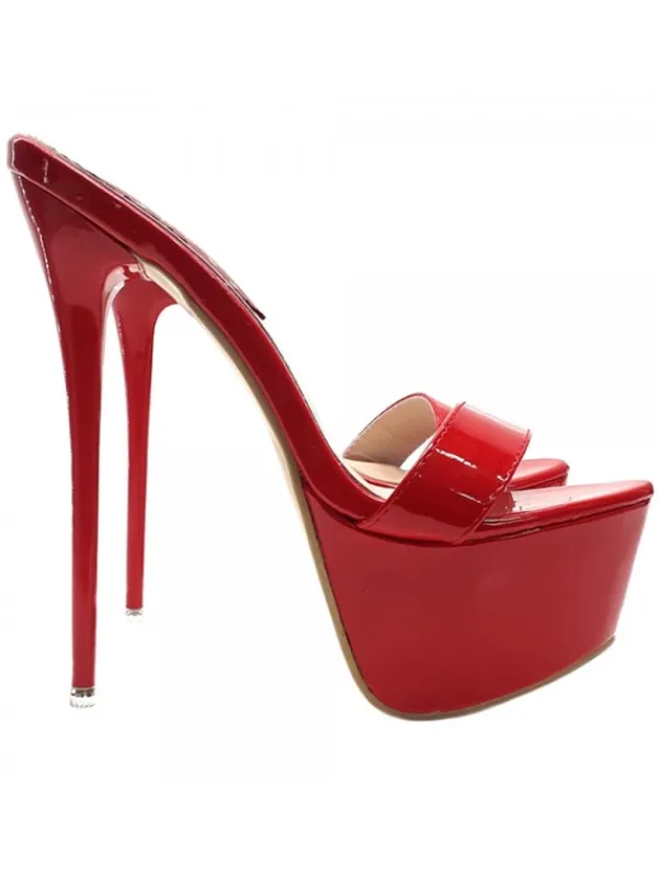 Kiara Shoes ZOCCOLI ROSSI TACCO 17 CM... Rosso Online